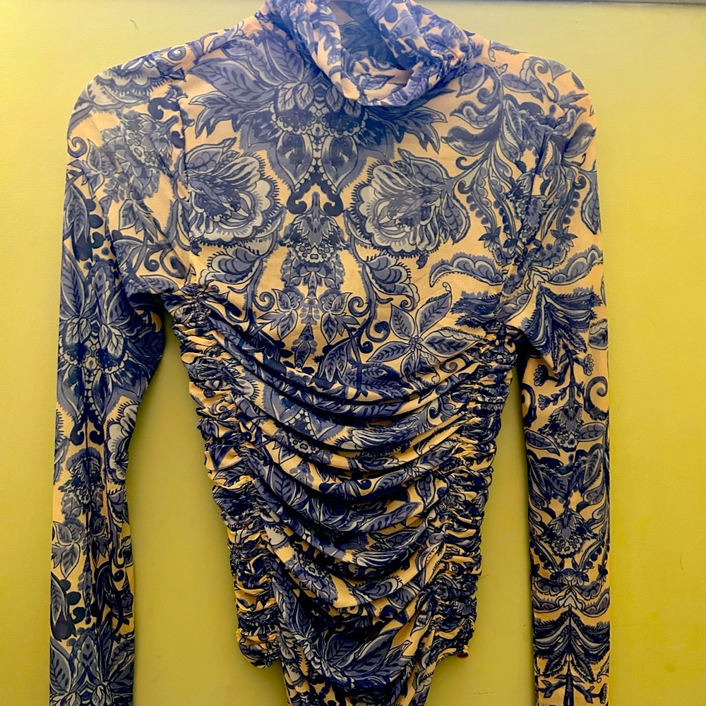 NWT sheer paisley bodysuit! Never worn!! Beautiful!!
